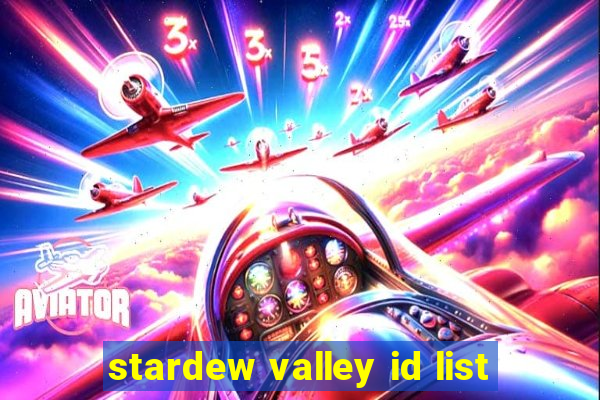 stardew valley id list